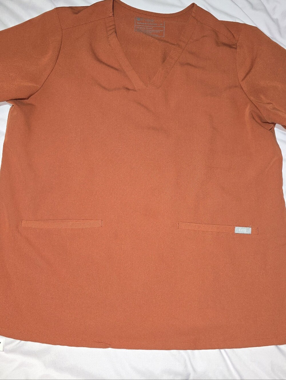 FIGS Auburn Casma 3-Pocket Scrub Top - Size XL (EUC) Fragrance Free